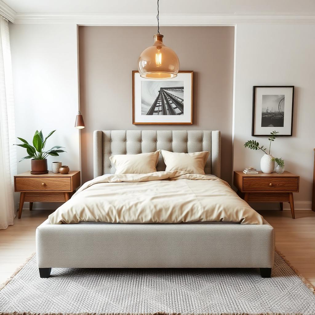 Chambre vide vers chambre décorée