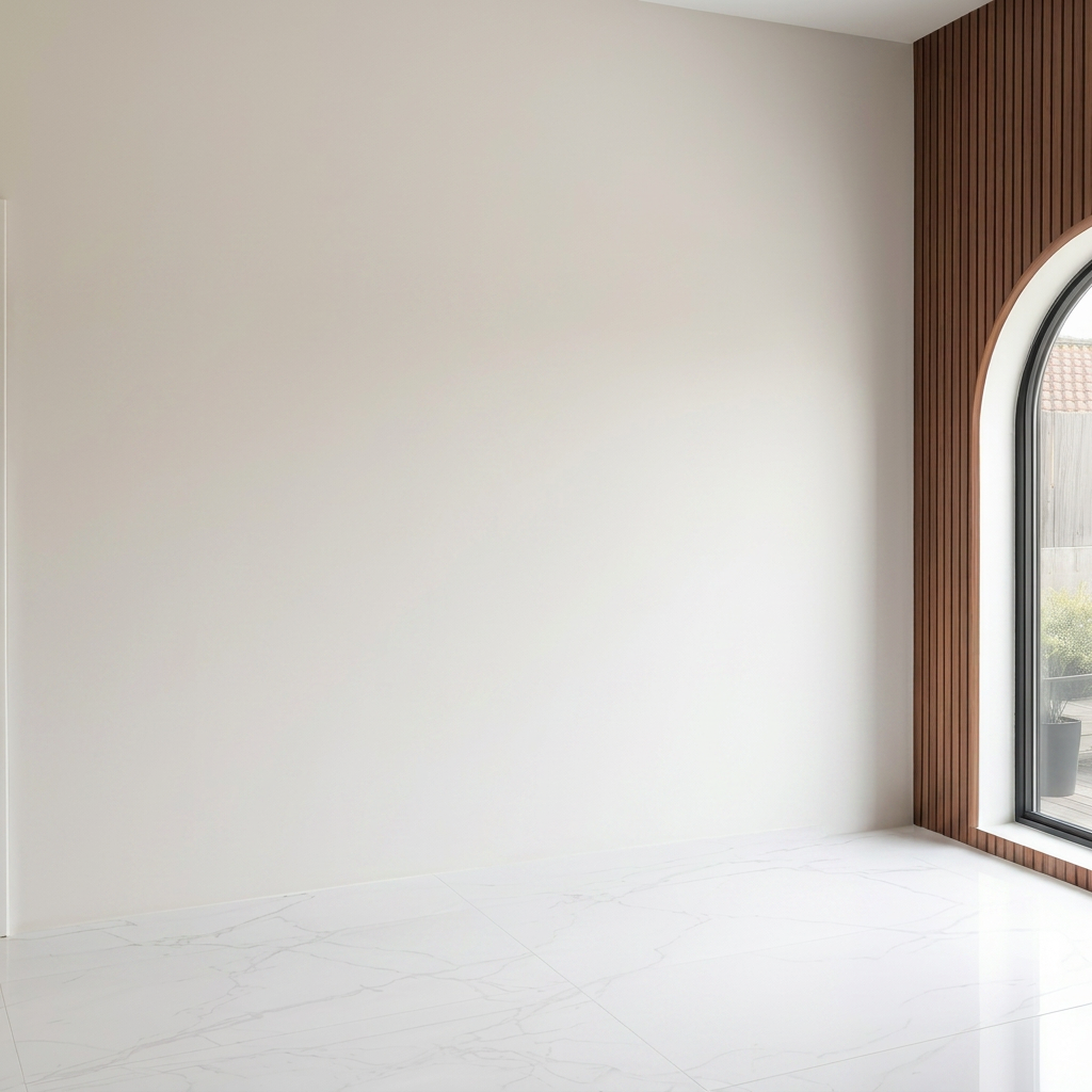 Salle de bain vide vers salle de bain décorée